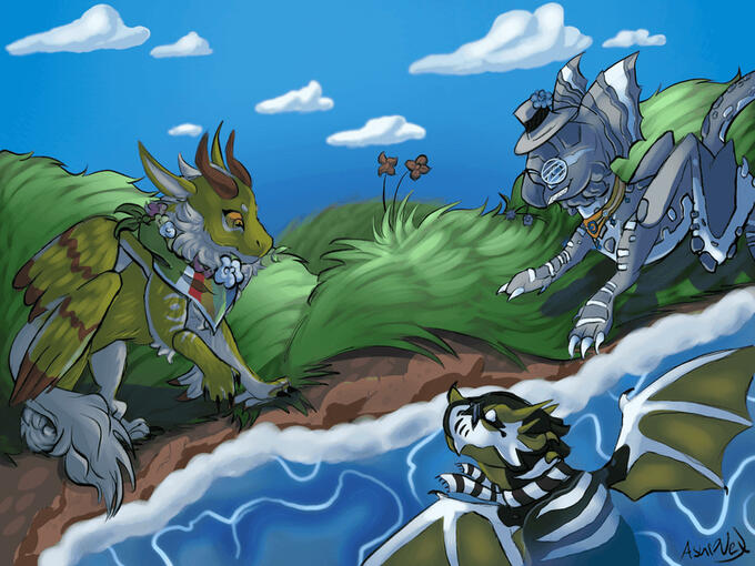 Friends by the Creek